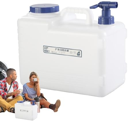 Nuytghr Tragbare Wasserbehälter | Tragbarer Camp-Wasserkrug | Wasserbehälter mit Griff | Outdoor-Wasserspeichertanks | Camping-Wasserkrüge | 10 l / 15 l große Kapazität Behälter