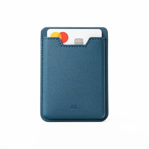 Mous MagSafe Compatible Wallet Card Holder –Magnetic Wallet for iPhone 17/16/15/14/13/12, Navy Blue