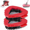 2 Pezzi Scrub Compatibile con Vileda Turbo Spin EasyWring, Triangolo Mop Spin Testa Mop Sostituzione Multifunzione Spazzola Testa del Tergicristallo Del Pavimento Spazzola per Bagno e Cucina