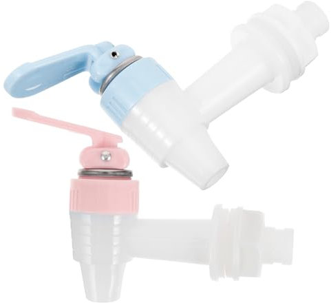 jojofuny 2piezas Recambio Grifo Dispensador Agua Plástico Duradero Accesorio Spout Para Botellas y Dispensadores Diseño Desmontable Para Limpieza Fácil y Cierre Hermético Antigoteo