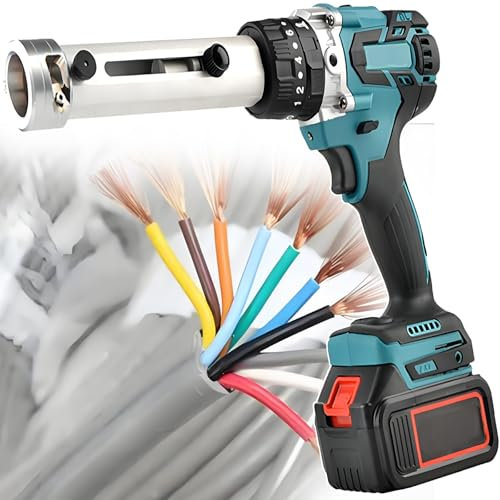 smafoseedding Industrial Electric Wire Stripping Machine With Led Lighting- Rechargeable Cable Peeling Machine,For 50-300mm² Cable Stripper | Cable Jacket Remover For Scrap Copper Recycling