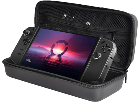 JYGamhanbil Travel Carrying Case Bag for Lenovo Legion Go 8.8 2023 Console | EVA Hard Shell Cover with Stand Mode & Mesh Pocket for Legion Go 8.8 PC Gaming Handheld Power Cord,Accessories, Black