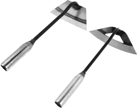 KONTONTY 2piezas Azada Portátil De Acero Desmalezadora Manual para Jardín para Deshierbar Césped y Huertos Pequeños