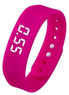 BELOWSYALER Braccialetto fitness rotondo con display a colori, contapassi, osservatore di calorie, allarme silenzioso, ripetizione della musica, avviso meteorologico per uso quotidiano in palestra