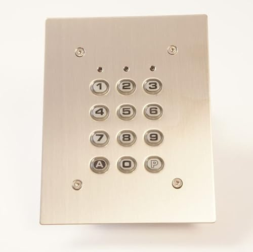 Digicode Keypad Buttons ABS Wired Chestplate Stainless Steel Automatic Gate A