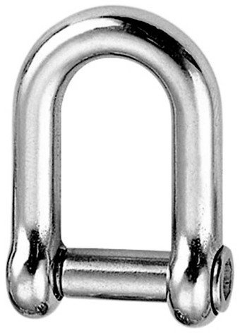 5mm Dee Shackle - countersunk Allen Key Socket pin - A4 (Marine Grade) Stainless - 5 Pack