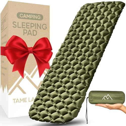 Tame Lands Isomatte für Camping, ultraleicht, Rucksackreisen, Isomatte für Wandern, Reisen und Outdoor-Aktivitäten, 482 g