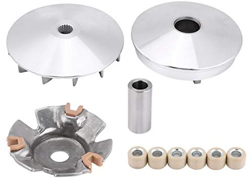 Mikrokos Rodillos variador Scooter Conjunto de variador: Conjunto Completo de Embrague de Motocicleta, Conjunto de variador para Rodillo de Scooter GY6 125cc 150cc 157QMJ