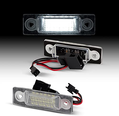 Recambo LED Kennzeichenbeleuchtung mit E-Zulassung | Plug & Play | CanBus - Fehlerfrei | SMD Nummernschildbeleuchtung kompatibel für Seat Alhambra | Typ 7V | BJ 2000-2010