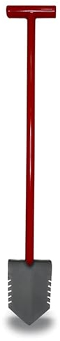 Red Devil Root Cutter Shovel - Dual Serrated Root Slicing Blade - T-Handle Construction. Professional Landscapers, Lawn and Gardeners. Relic, Metal Detecting, & Gold Prospecting - Survival & Military