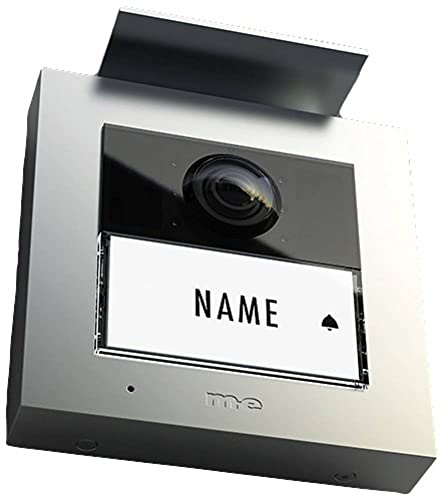 m-e VS-21 S Vistasmart iP Video-Türsprechstation aus Silber beschichtetem Aluminium | Türklingel mit Kamera und RFID | Klingel mit Kamera, WLAN/LAN | Video Türklingel Eingangsüberwachung IP44