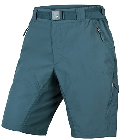 Endura Damen Hummvee Shorts mit Innenhose | Herausnehmbare Innenhose | Gepolsterter Komfort | Clickfast Shorts, Tiefes Blaugrün, XL