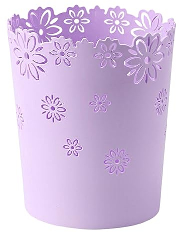 lmoikesz Poubelle légère Anti-Rayures, épaisse et Durable pour la Maison Le Bureau, sûre et Saine. Spécifications Multiples, Violet, Grande Taille