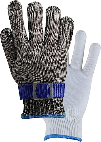 ININOSNP Schnittschutzhandschuhe aus Metall, schnittfeste Handschuhe, Sicherheitsarbeitshandschuhe for den mechanischen BAU, Gartenarbeit, Porter, Schutz der Stufe 5 (Size : XXL/27.5CM)