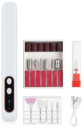 CVNIMV Perceuse à Ongles électrique, perceuse à Ongles électrique, Portable sans Fil avec 15 000 TR/Min Maximum, Conception légère, Cadeau de perceuse à Ongles Professionnelle pour l'onglerie