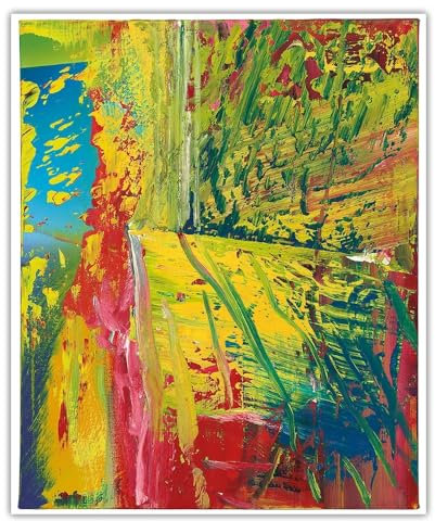 Gnvkd Ecbxz Berühmtes Gerhard Richter Poster《U.L.1985》Leinwandmalerei Abstrakte Wandkunst Gerhard Richter Drucke Für Wohnzimmer Dekor Bilder 40x60cm Kein Rahmen