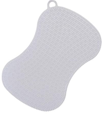 Estropajo de silicona, estropajo de silicona para vajilla, esponja multiusos con cerdas suaves, estropajo de secado rápido, diseño de agujeros para un fácil almacenamiento, estropajo de cocina para