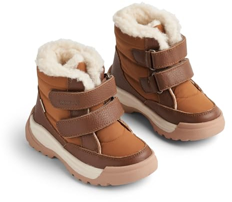 Wheat Unisex barn, vintersko Millas Tex vattentät, ventilerande fodrad och varm läder, snösko, 9002 konjak, 24 EU
