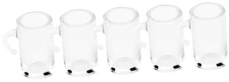 BCOATH Lot De 5 Mini Chopes À Bière en Résine pour Garçons Et Filles Gobelets À Boire Décorations Jouet Miniature
