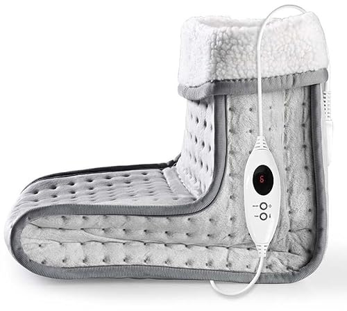 Calientapies eléctrico suave 100W, ideal para calentar los pies en invierno y proporcionar comodidad en casa.