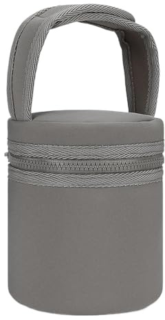 Borsa refrigerante per latte materno, borsa per bottiglie di latte, borsa per bottiglie di latte con tracolla staccabile, borsa termica per 2 bottiglie grandi da 226,8 g, per viaggi all'aperto