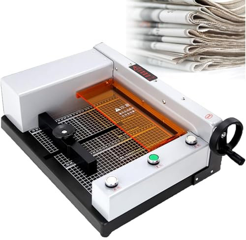 RoyceBee Elektrischer Hochleistungs-Papierschneider, Guillotine-Papierschneider, Elektrische Desktop-Papierschneidemaschine und Trimmer für Karten und Leder für Büro, Zuhause und Schule