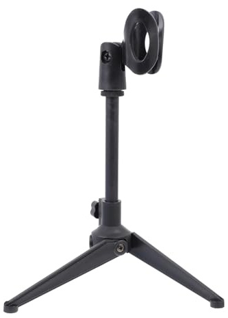 UPKOCH Tragbarer Mikrofonständer Stativ Tischhalter Verstellbar Schwarz Kompakter Audiozubehör Desktop Mikrofonhalter Für Live Streaming Aufnahme Bühnengebrauch