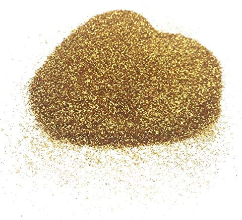 EliteKoopers Feiner Glitzer, 100 g, Glanzpulver für Kunst und Handwerk, Nagelkunst, Farbe, Wanddekoration, kosmatisch (Gold)