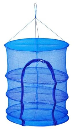 ZythrXLate Red de Pesca for Tomar el Sol, Jaula a Prueba de Moscas, Red Colgante de Secado al Aire, deshidratador Solar Plegable for Verduras, Platos de Pesca, Malla para Pisos, lavandería(40cmx65cm)