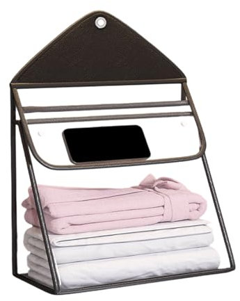 Panier À Linge Salle De Bain,Bac À Linge Propre | Sac en PVC Transparent Imperméable avec Pochette pour Téléphone Tactile pour Chambre, Pépinière, Dortoir, Camping-Car,