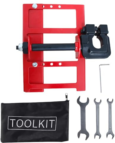 lyanny Sierra de Cadena para Aserradero - Accesorio De Sierra Para Madera Con Guía De Acero,Guía Vertical Portátil de Acero para Procesamiento de Madera y Trabajos con Troncos