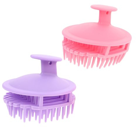 NOLITOY 6stücke Silikon Kopfhaut Massagebürste für Haarwaschung und Peeling Sanftes Design zur Entspannung und Pflege Leicht und Tragbar für Unterwegs