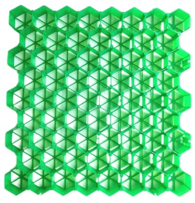 Lot de 20 tapis stabilisateurs d'allée pour gravier et gazon - Renforcement du sol pour allées et terrasses - 7 cm - Facile à installer - Respectueux de l'environnement