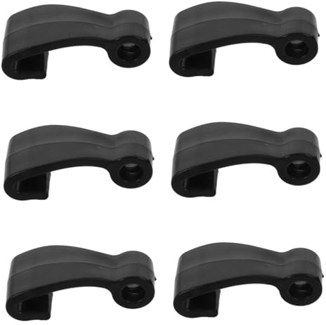 ULTECHNOVO 6 Pezzi Ganci Kayak J Hook in Plastica Resistenti e Leggeri per Accessori Nautici Fissaggio Telone per Imbarcazioni e Paddle Board per Avventure Acquatiche Outdoor