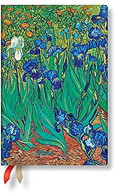 Van Gogh's Irises (Van Gogh's Irises) Mini Verso 12-month Dayplanner 2024