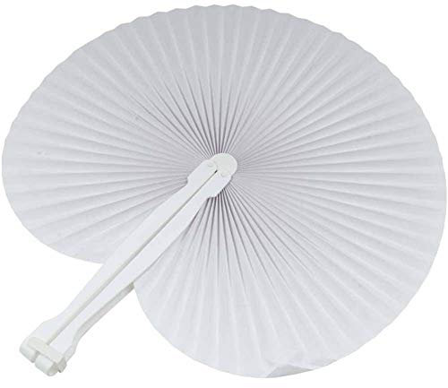 Tempo di Saldi 60 Pezzi VENTAGLI VENTAGLIO Bianchi per Matrimonio Wedding Sposa Chiesa