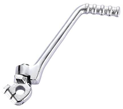 WOOSTAR Palanca de Pedal Moto 15mm Ajustable Reemplazo para 50cc 70cc 90cc 110cc 125cc 150cc Pit Bike Dirt Bike Plata