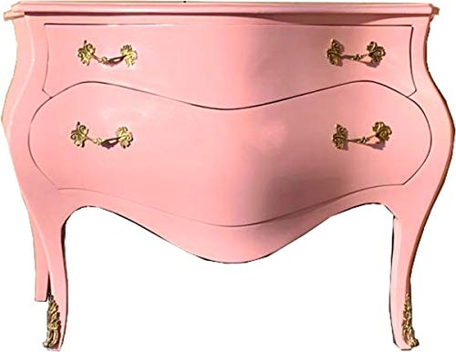 Casa Padrino Barock Kommode 120 cm Rosa/Gold - Sideboards Barockmöbel