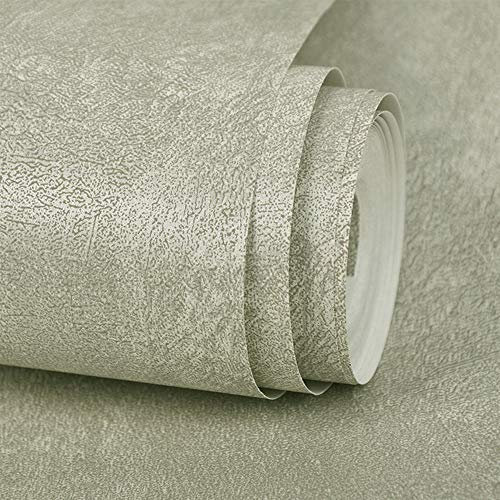ZHOUYANG Vintage Wallpaper Non-woven Plain Light Luxury Wallpaper Living Room TV Background Wall Bedroom Home Decoration Wallpaper (Color : Gray)