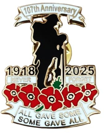 2025 Red Flower Badges and Pins Brooch Remembrance Day Never Forget Veterans Memorial Badge (1)