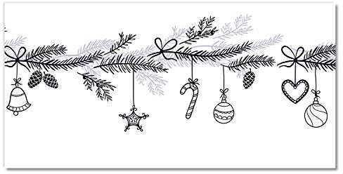 Tulup Acrylglas Druck Weinachten - 100x50cm - Wandkunst - Plexiglas Bild Deko Glas - Wandbild Kunststoff - Dekorative für Küche & Wohnzimmer - Winterurlaub Weihnachtsschmuck