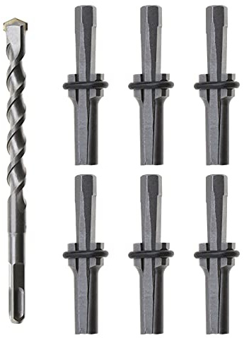 eMagTech 6 Stück 16mm Stecker Keil Federscheiben 5/8 Zoll Stein Splitter Beton Marmor Handwerkzeuge 16 * 200mm Bohrhammer