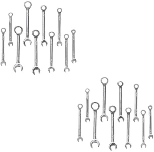 Hemobllo 20pcs Mini Spanner Steel Wrenches for Home Repairs Open-end Design Suitable for Mechanical Maintenance Furniture Assembly and Auto Applications