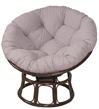 Rundes Papasansessel Kissen wasserdicht Sitzkissen Hängesessel Outdoor/Indoor Bodenkissen Kissen für Schwenksessel, Korbsessel Outdoor Gartenmöbel Sitzauflage Auflage(Gris,160cm/63in)