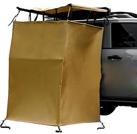 Car Side Rack Shower Tent Portable Roof Top Popup Toilet Tents for Car Camping Boating Fishing and Travel Privacy Enclosure and Dressing Room