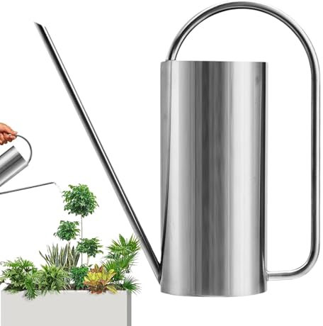 Annaffiatoio con Becco Lungo, Annaffiatoio con Becco Lungo per Interni, 1.500 ML, Annaffiatoio con Becco Lungo, Per Bollitore Da Giardino in Acciaio Inox per Interni in Vaso