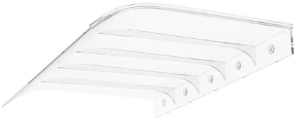 Auvent Transparent Auvent de Porte d'Entrée,Marquise de Porte d’Entrée Résistante Aux UV à 99%,Auvent de Véranda Invisible,Marquise Solaire Entrée Abri Banne Maison (A,60x130cm/24 x51)