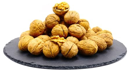 Walnüsse in der Schale aus Chile 1000g | ohne Zusätze | Naturbelassen mit Schale | Walnuss ungesalzen ungeschält | 100g/250g/500g/1kg | getrocknete Nüsse | Walnusskerne mit Schale
