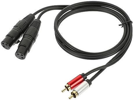 Toyvian Rca to Xlr Audio Cable Signal Transfer Sturdy Fidelity Converter Cable