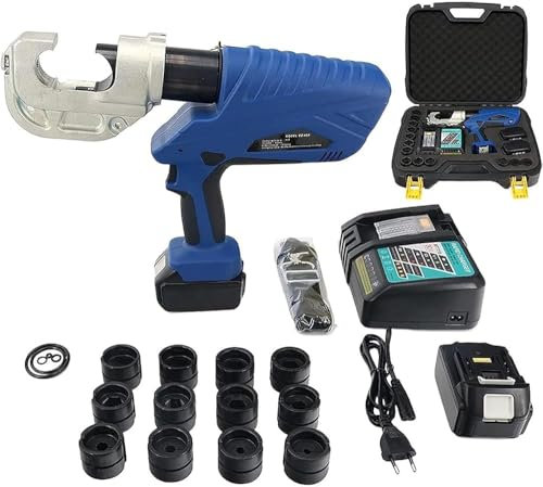 Rechargeable Hydraulic Crimping Tool Industrial Electric Hydraulic Cable Lug Crimper Battery Powered Terminal Cable Wire Tool Kit